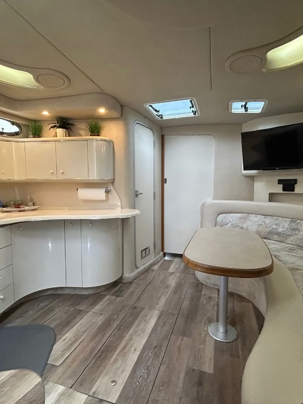 The cabin below, looking aft